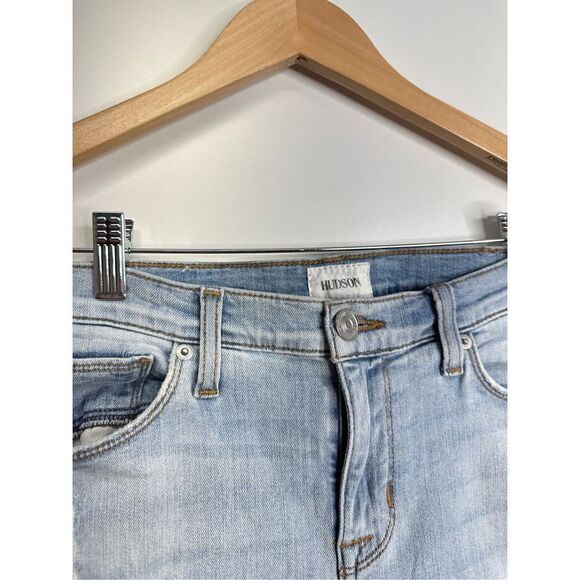 HUDSON Jeans Womens Midrise Ankle‎ Natalie Distressed Super Skinny Size 26 - Picture 8 of 9